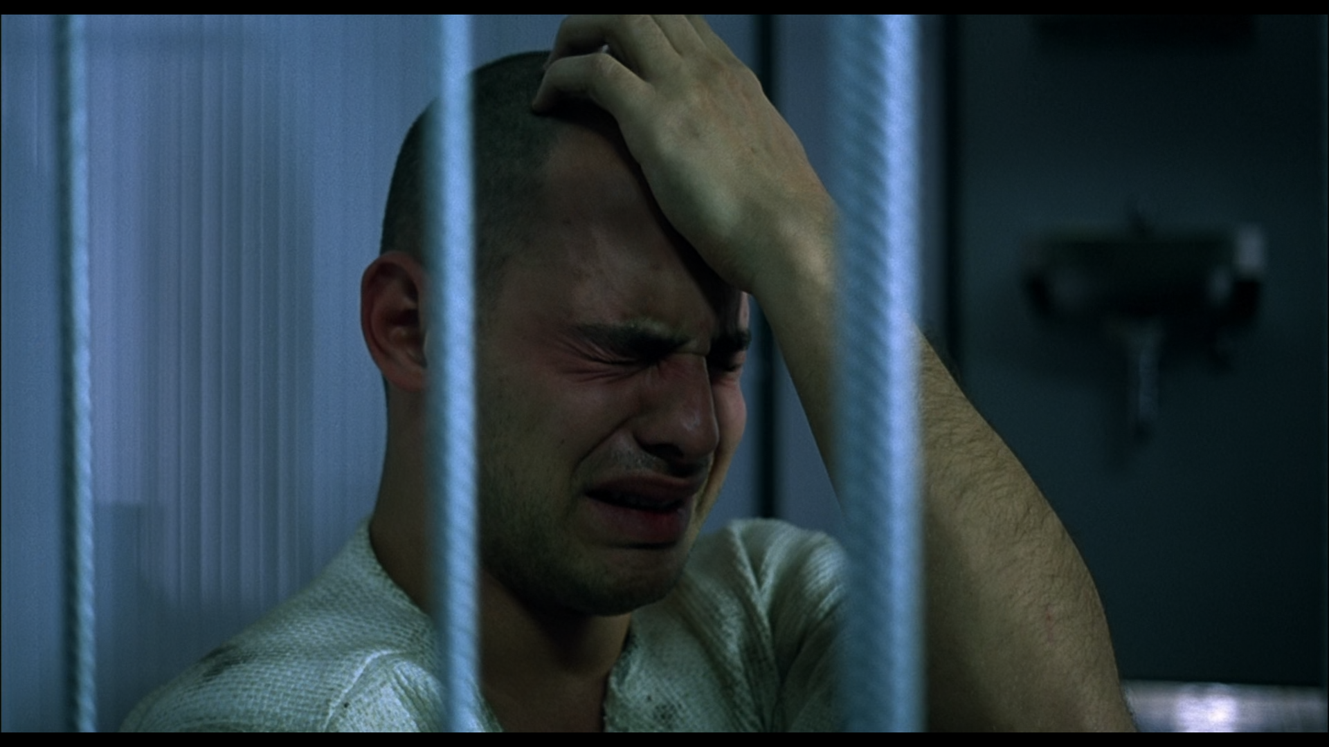Mentally exhausted inmates (from the movie The Experiment)