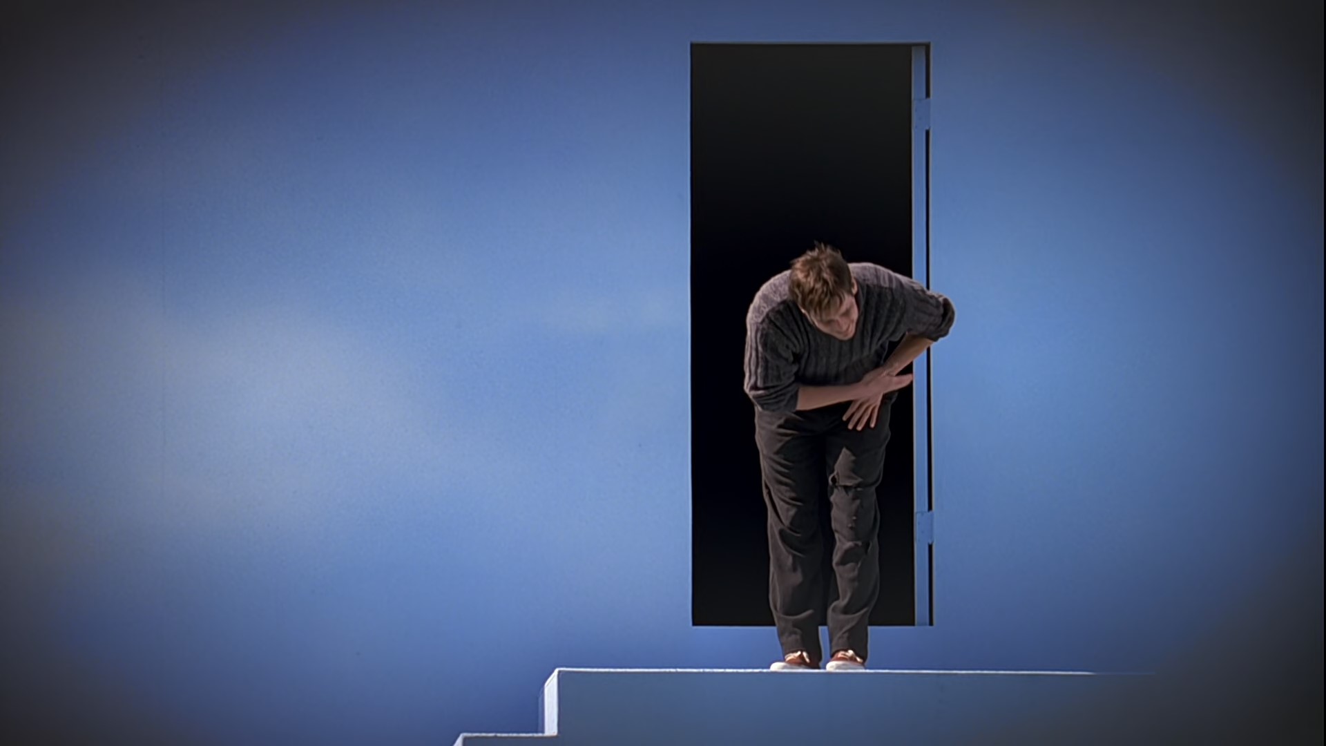 Truman Burbank steps out into the world in search of true freedom (Source - movie The Truman Show)