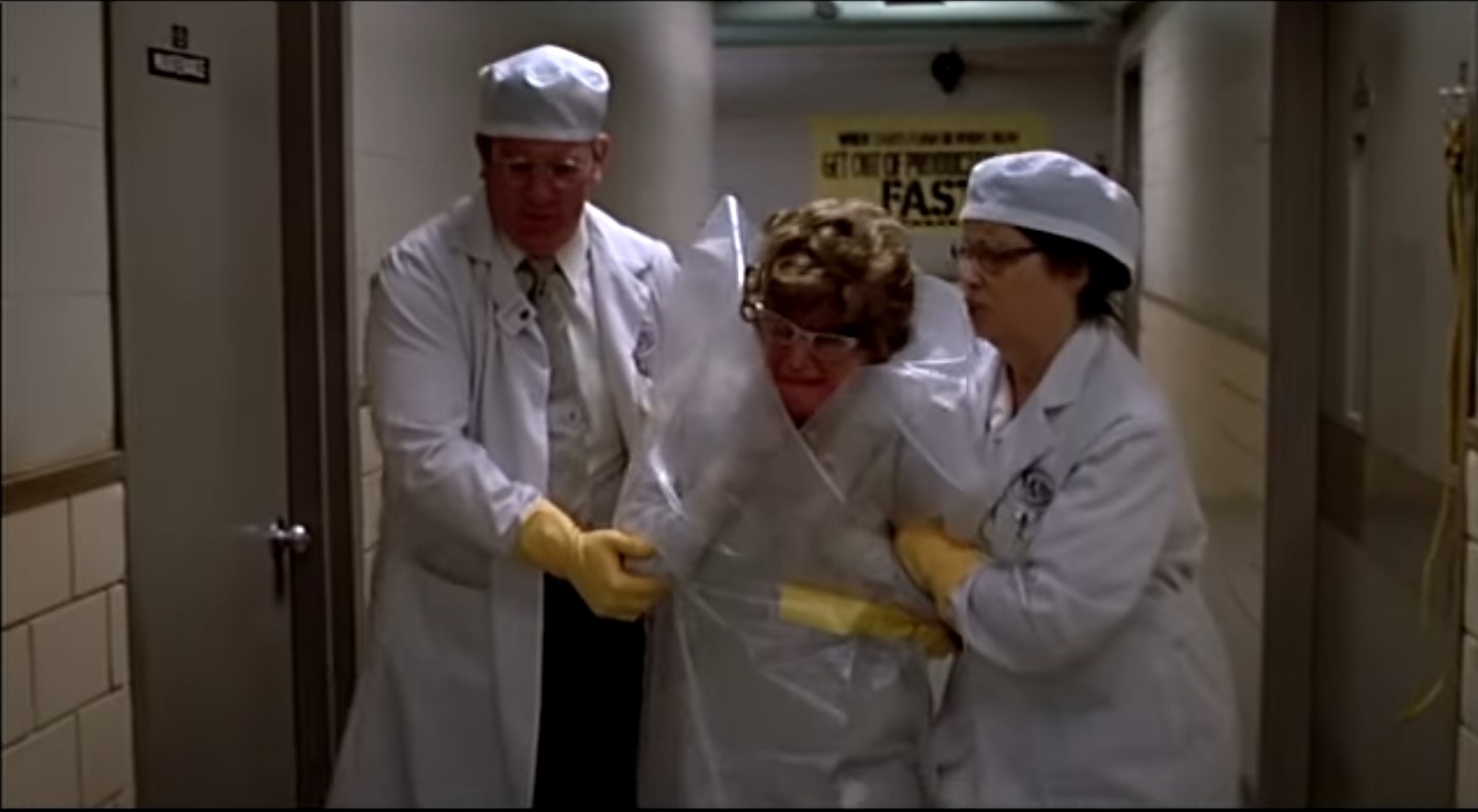 Employees exposed to radiation (Source - movie Silkwood)