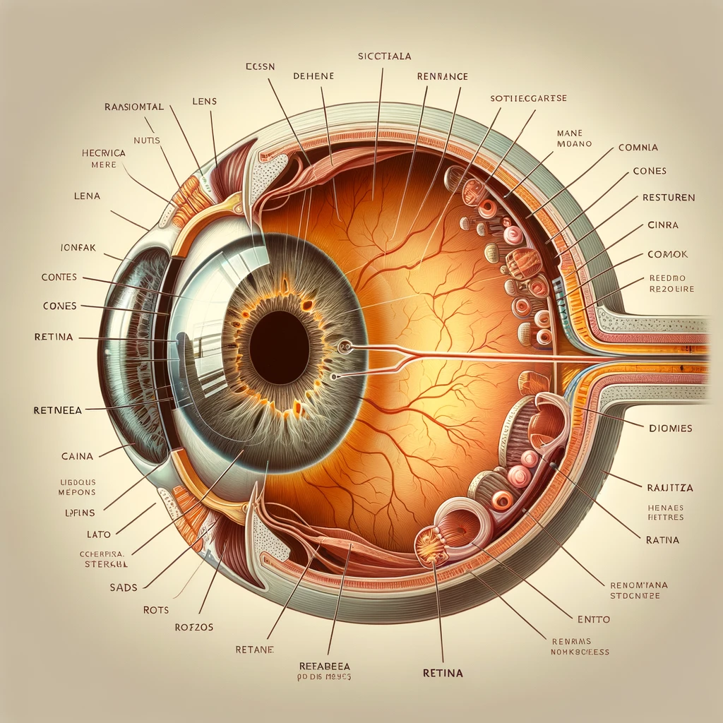 Structure and function of the retina (Source - CHAT GPT)