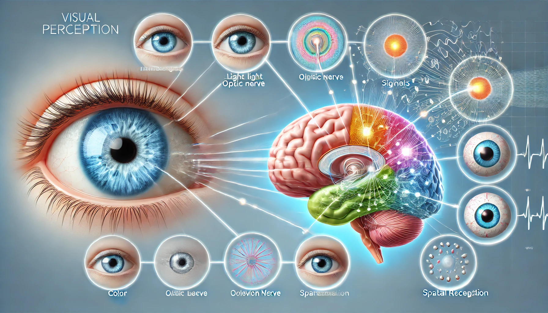 How visual information is processed in the brain (Source - chat gpt)